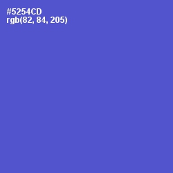 #5254CD - Indigo Color Image