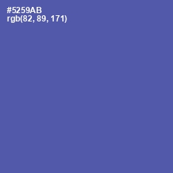 #5259AB - Blue Violet Color Image