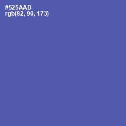 #525AAD - Blue Violet Color Image