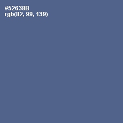 #52638B - Kashmir Blue Color Image