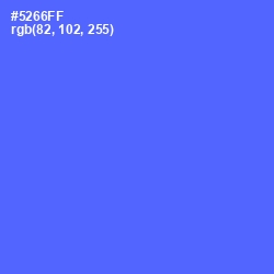 #5266FF - Royal Blue Color Image