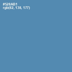 #528AB1 - Steel Blue Color Image