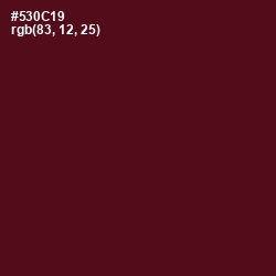 #530C19 - Maroon Oak Color Image