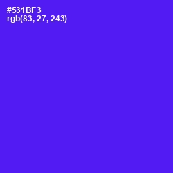 #531BF3 - Purple Heart Color Image