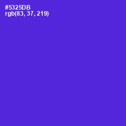 #5325DB - Purple Heart Color Image