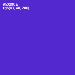 #5328CE - Purple Heart Color Image