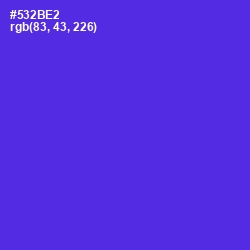 #532BE2 - Purple Heart Color Image