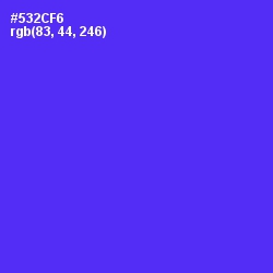 #532CF6 - Purple Heart Color Image