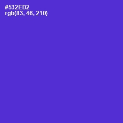 #532ED2 - Purple Heart Color Image
