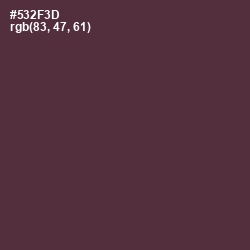 #532F3D - Congo Brown Color Image