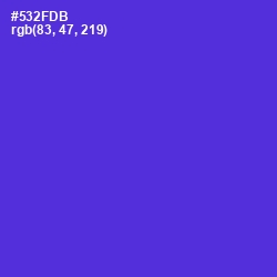 #532FDB - Purple Heart Color Image