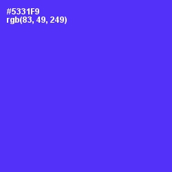 #5331F9 - Purple Heart Color Image