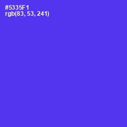 #5335F1 - Purple Heart Color Image