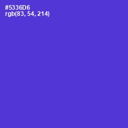 #5336D6 - Purple Heart Color Image