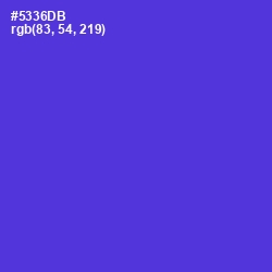 #5336DB - Purple Heart Color Image