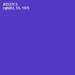 #5337C5 - Purple Heart Color Image