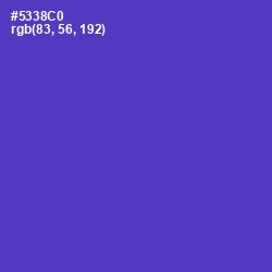 #5338C0 - Purple Heart Color Image