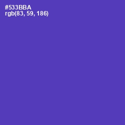 #533BBA - Royal Purple Color Image