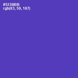 #533BBB - Royal Purple Color Image