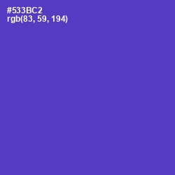 #533BC2 - Purple Heart Color Image