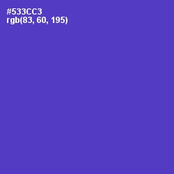#533CC3 - Purple Heart Color Image