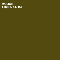 #534A0F - Bronze Olive Color Image