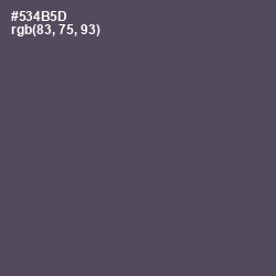 #534B5D - Mortar Color Image