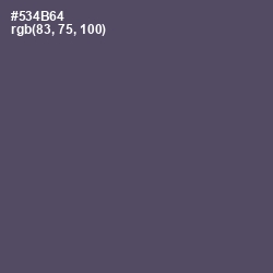 #534B64 - Mulled Wine Color Image