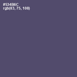 #534B6C - Mulled Wine Color Image