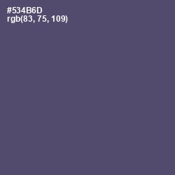 #534B6D - Mulled Wine Color Image