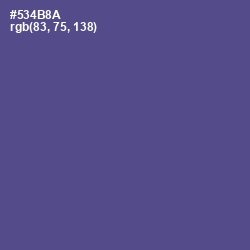 #534B8A - Victoria Color Image