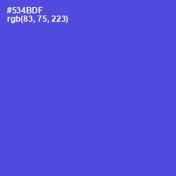 #534BDF - Royal Blue Color Image