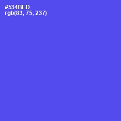 #534BED - Royal Blue Color Image