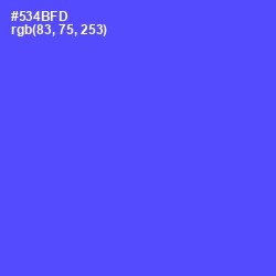 #534BFD - Royal Blue Color Image