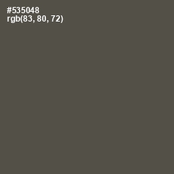 #535048 - Fuscous Gray Color Image