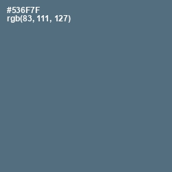 #536F7F - Shuttle Gray Color Image
