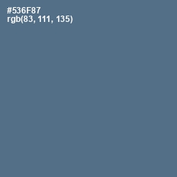 #536F87 - Bismark Color Image