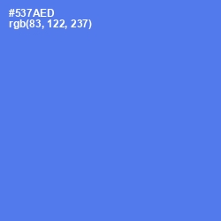 #537AED - Royal Blue Color Image