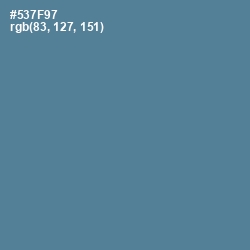 #537F97 - Kashmir Blue Color Image