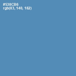 #538CB6 - Hippie Blue Color Image