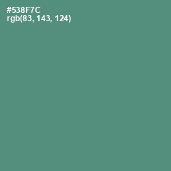 #538F7C - Viridian Color Image