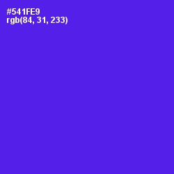 #541FE9 - Purple Heart Color Image