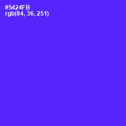 #5424FB - Purple Heart Color Image