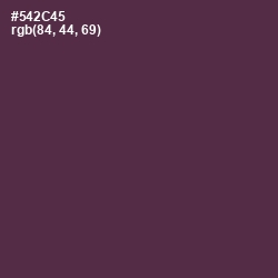 #542C45 - Matterhorn Color Image
