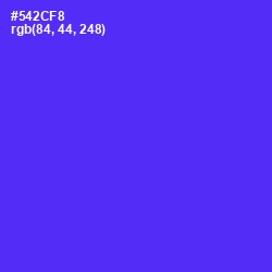 #542CF8 - Purple Heart Color Image