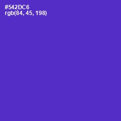 #542DC6 - Purple Heart Color Image