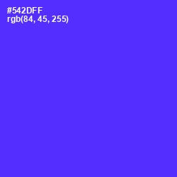 #542DFF - Purple Heart Color Image