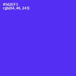 #542EF3 - Purple Heart Color Image