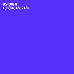 #5430F8 - Purple Heart Color Image