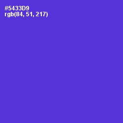 #5433D9 - Purple Heart Color Image